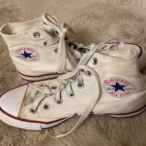White Hi Top Converse